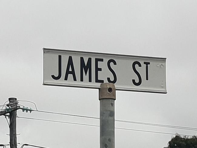 Having a stolen James St sign got one young man in trouble with the law.