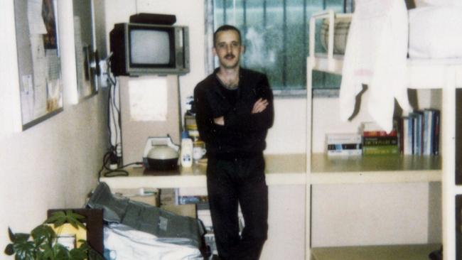 Mass murderer Julian Knight in his cell in 1996.