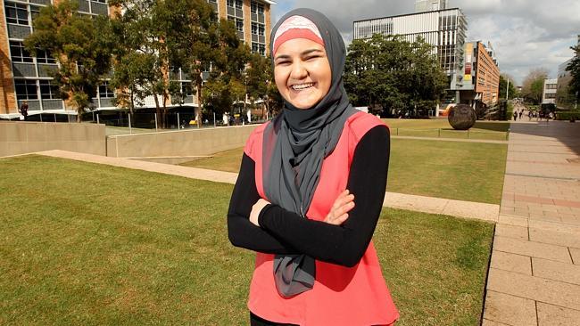 Ginan Issa is fulfilling her dreams, studying law and psychology at university. Picture: Hollie Adams