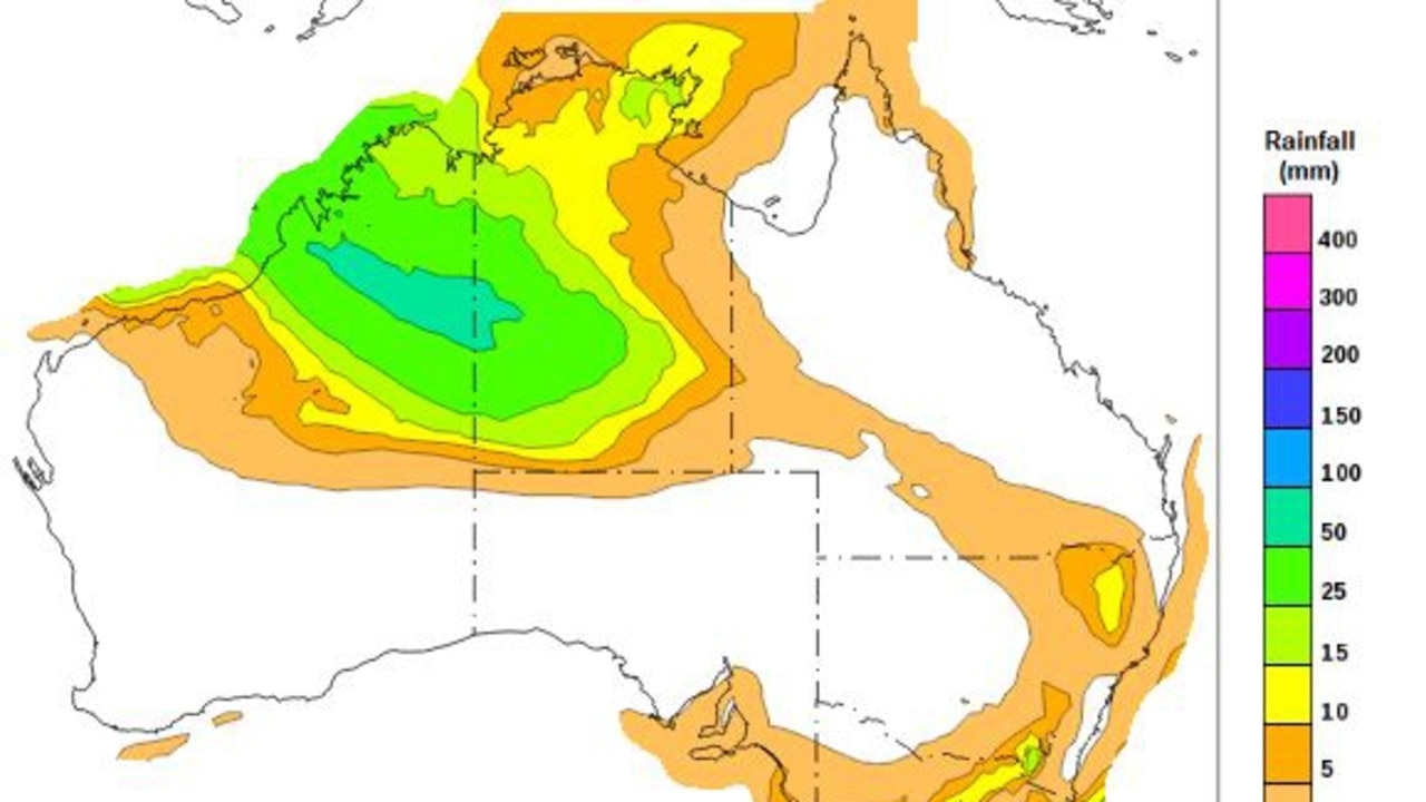 ‘Unseasonal rainfall’ heading into NT triggers BOM flood watch