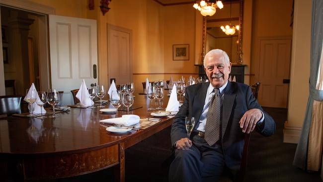 Owner Nick Papazahariakis at Chloe’s Restaurant which is closing down after more than 30 years in business. Picture: Brad Fleet