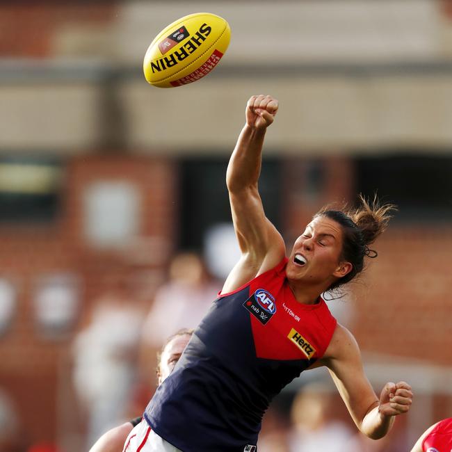 Libby Birch in action for the Melbourne Demons. Picture: Getty