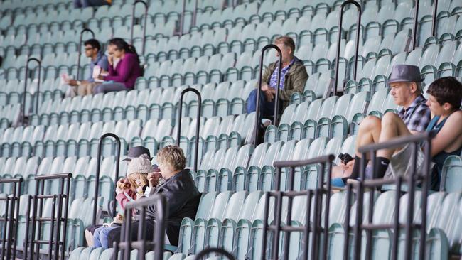 The MCG stands will be sparsely populated for the Boxing Day Test. Picture: Nathan Dyer