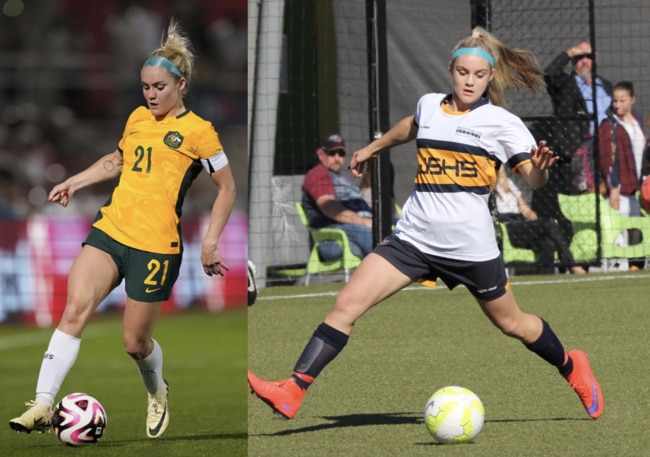 Ellie Carpenter has graduated from the Westfields Sports High football program to the Matildas.