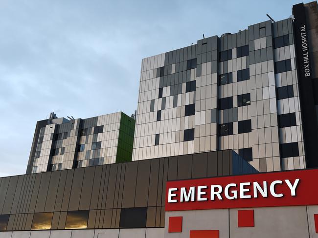 The Box Hill Hospital emergency section. Picture: Steve Tanner