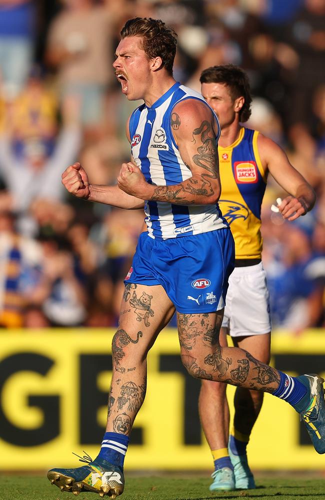 The Roos have moved to 16th on the ladder. Picture: Getty Images