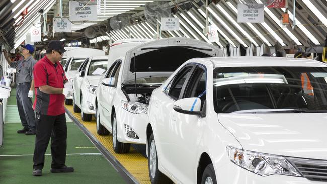 Toyota Camry car factory at Altona, May 2014