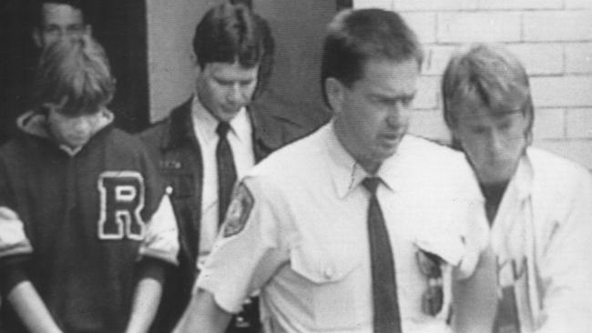 Members of the gang who killed Janine Balding pictured in 1988: Wayne Wilmot, left, and Carol Arrow, right.