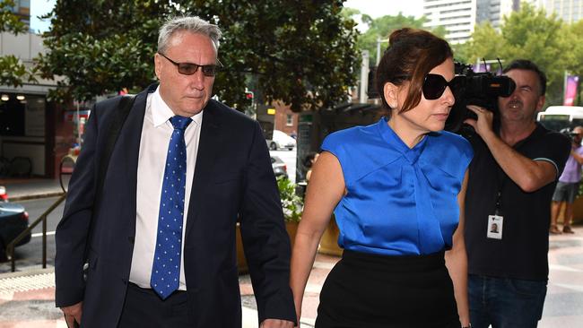 Michael Cranston arrives at the Downing Centre court in Sydney. Picture: Dan Himbrechts