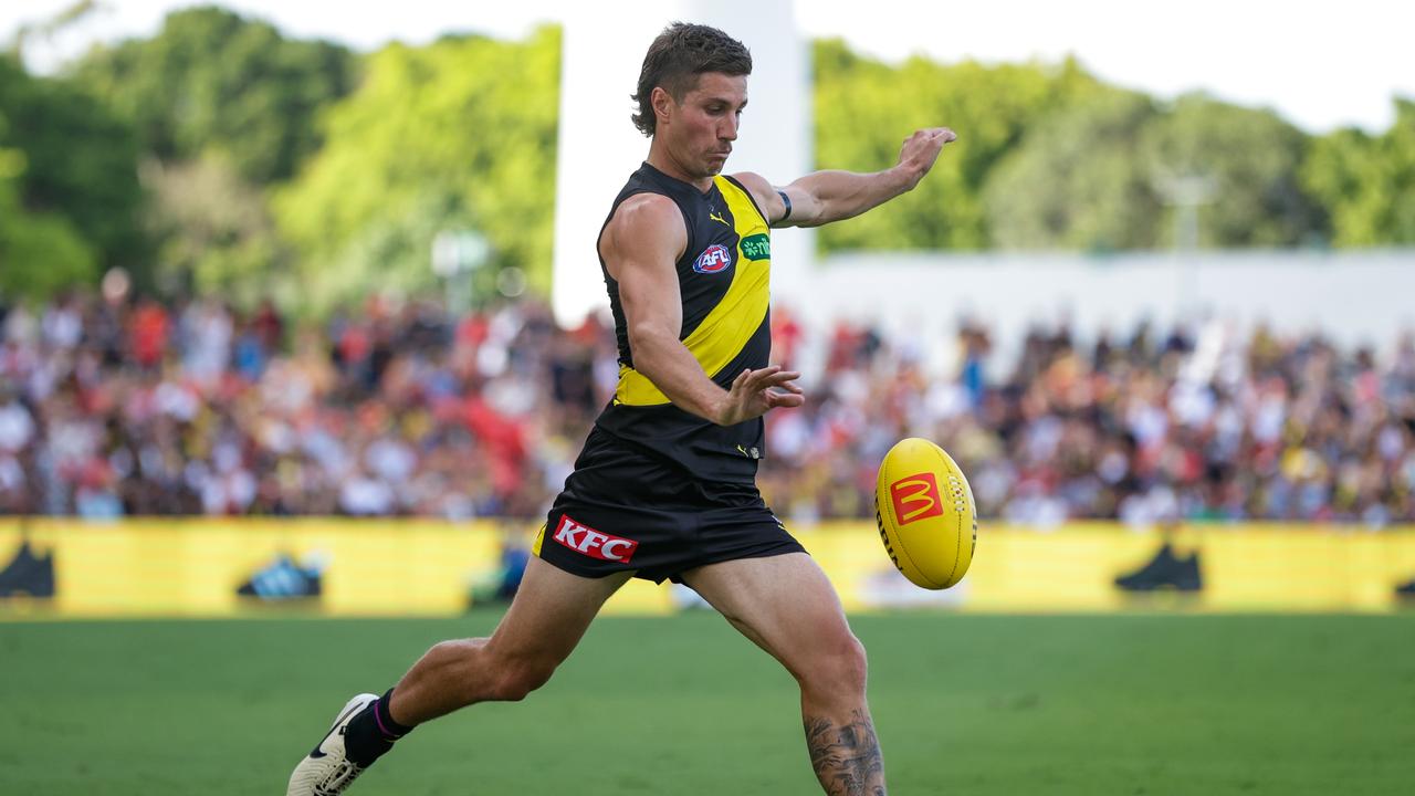 Richmond star Liam Baker has bought a house in Western Australia. Picture: Russell Freeman/AFL Photos via Getty Images