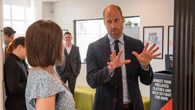 William was in Aberdeen to thank the city’s homelessness organisations. Picture: Kenny Elrick/Pool/AFP