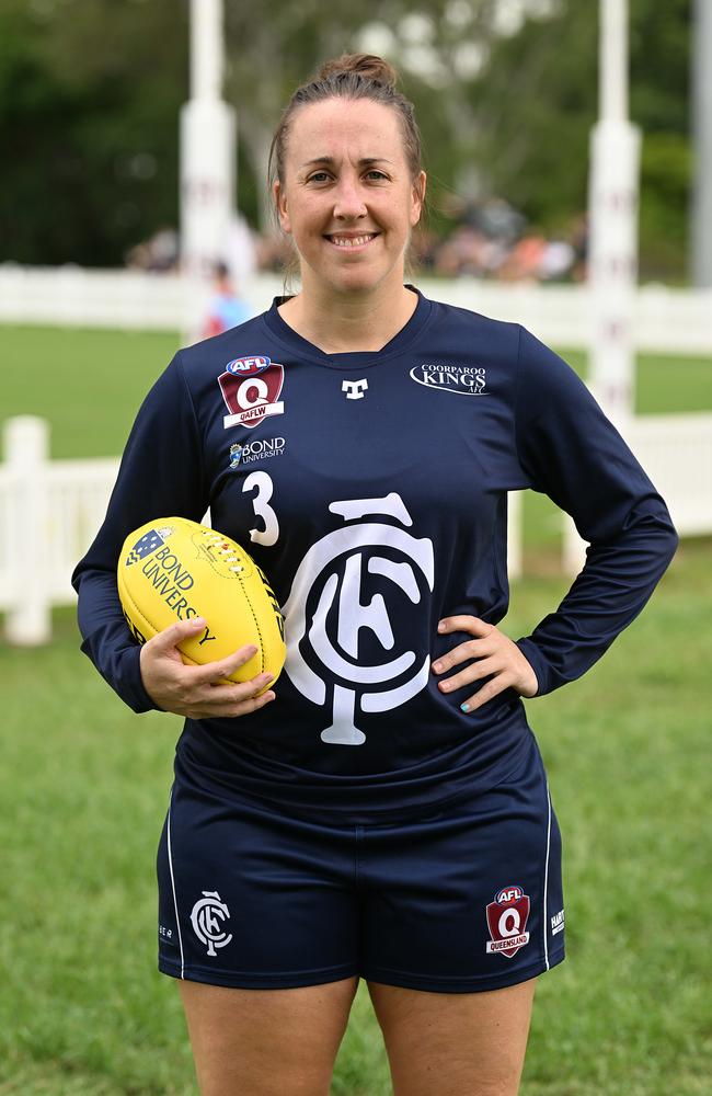 QAFLW captain Sally Young. Pic Lyndon Mechielsen/Courier Mail