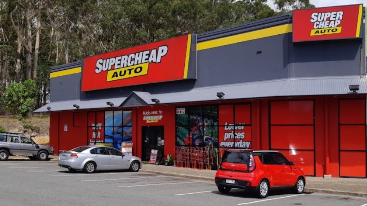 The incident is believed to have occurred outside a Supercheap Auto store in Ashmore. Picture: Google Maps.