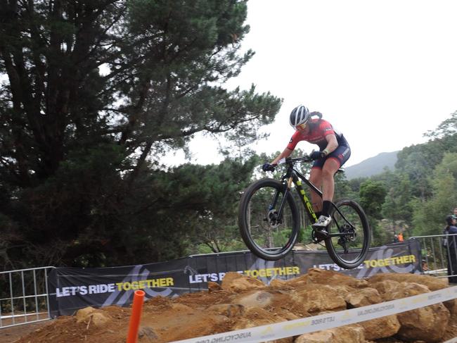 NATIONAL CHAMPION: Outstanding Northern Rivers cyclist Hayley Oakes, 17, took out the Australian Women's U19 Mountain Bike title in Tasmania in 2021 when she was only 16 years old.