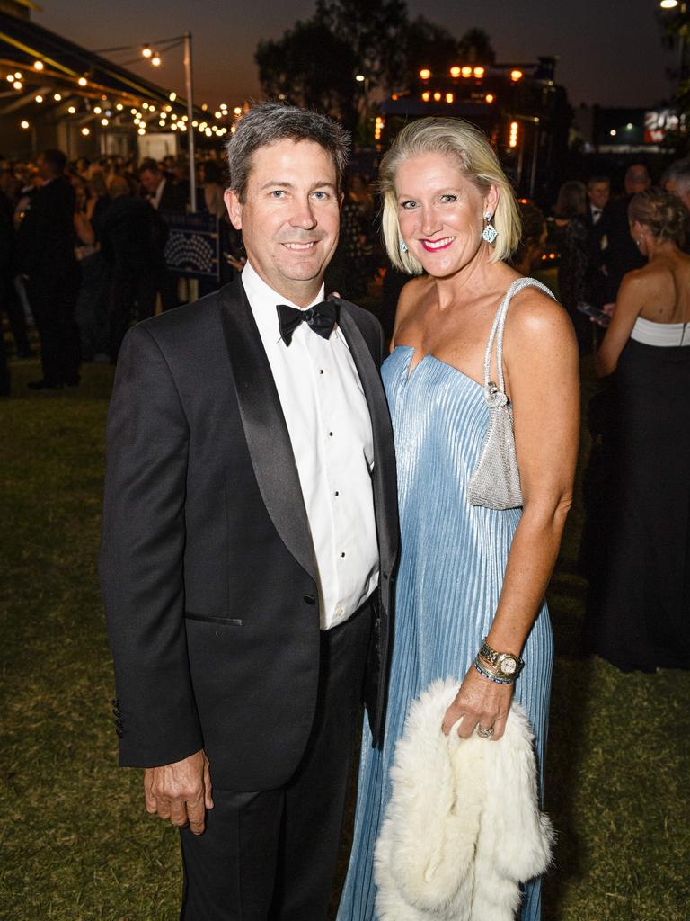 Bruce and Yolande Woods at the LifeFlight Toowoomba Gala at The Goods Shed, Saturday, May 24, 2025. Picture: Kevin Farmer