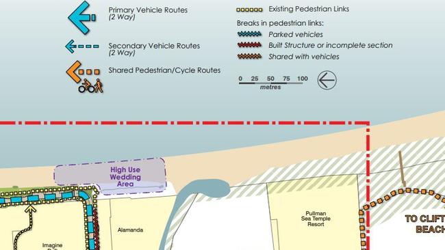 The Palm Cove foreshore is set for a major revamp with Cairns Regional Council releasing the Palm Cove Streetscape and Landscape Master Plan. The planning and environment committee will vote on whether to adopt the plan at its meeting on November 2. Picture: supplied.