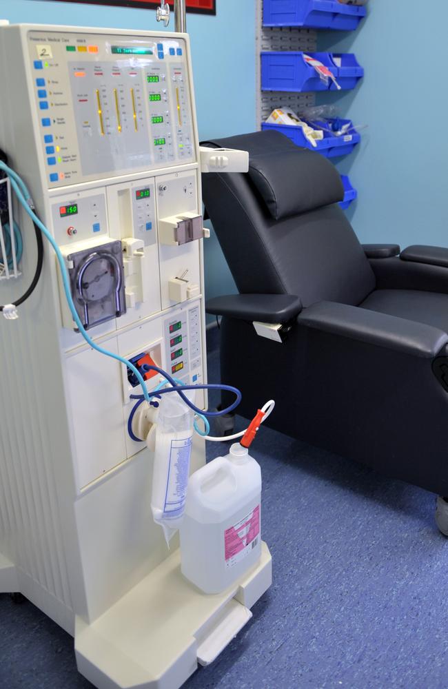 A self-dialysis machine at the Renal Centre in Alice Springs. The Northern Territory has the highest rate of kidney disease in the country, according to Australian Bureau of Statistics data.