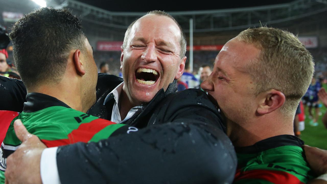 Rabbitohs coach Michael Maguire on how family loss became motivation to break Souths' title drought