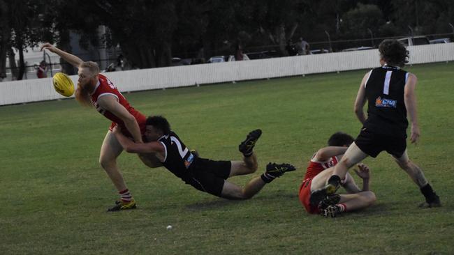 AFL Capricornia senior men’s grand final, Yeppoon Swans versus BITS Saints, Rockhampton Cricket Grounds, September 10, 2022.