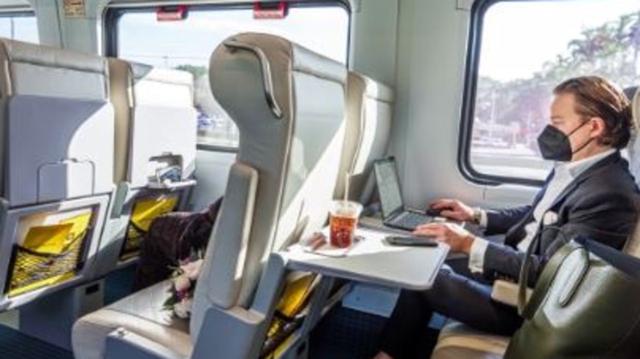 There was a sign in the carriage instructing passengers to notify each other of seat adjustments.