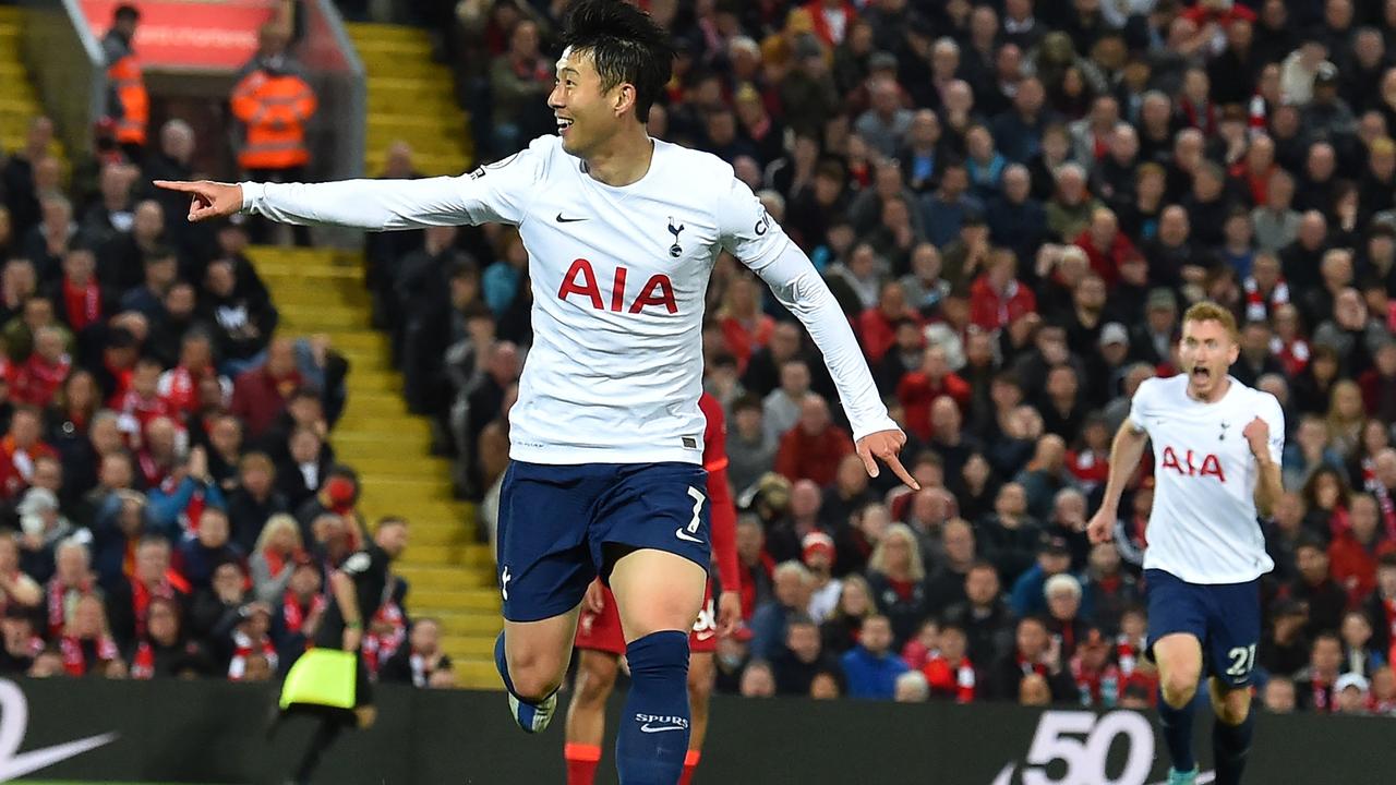 Son Heung-Min did the damage for Tottenham. (Photo by Paul ELLIS / AFP)