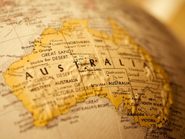 Map of Australia for TWAM