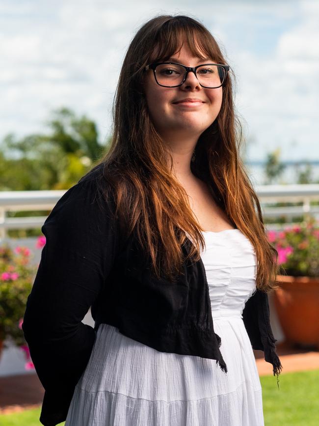 The NT’s top Indigenous student for 2020, Georgia Kyranis, from Darwin High School. Picture: Che Chorley