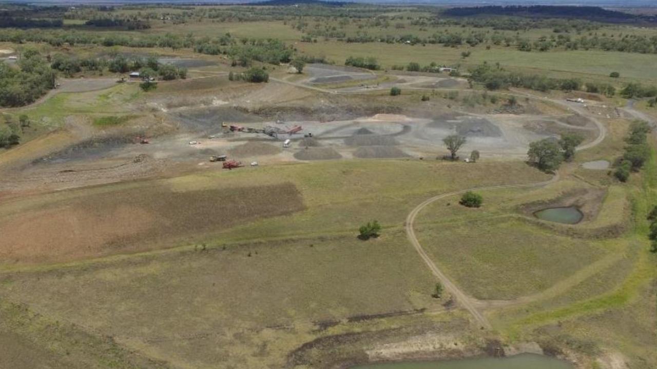 The Brookview Quarry on Scrubby Rd near Pittsworth.