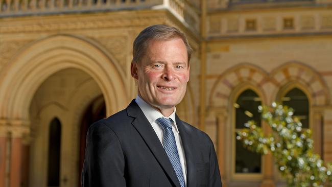 Former Adelaide University Vice Chancellor Peter Rathjen. Picture: Naomi Jellicoe