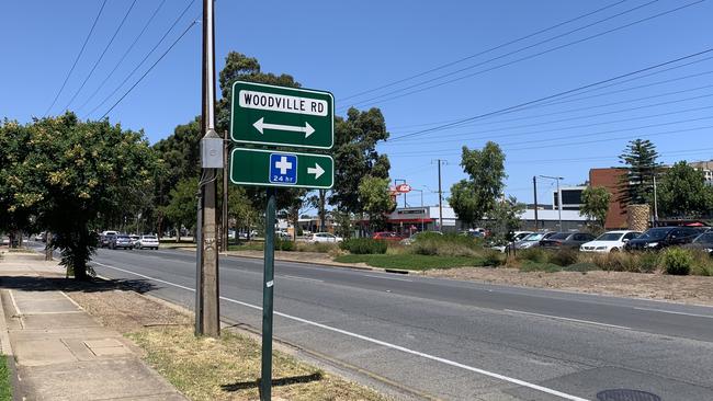 The intersection of Woodville and Port roads where a man was caught drink driving after running into a traffic light pole. Picture: Paula Thompson