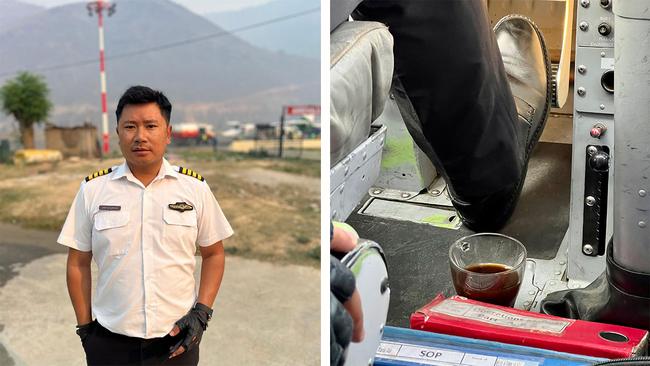 The most impressive thing? Our pilot Captain Gurung didn't even spill his tea. Pictures: Steve Madgwick