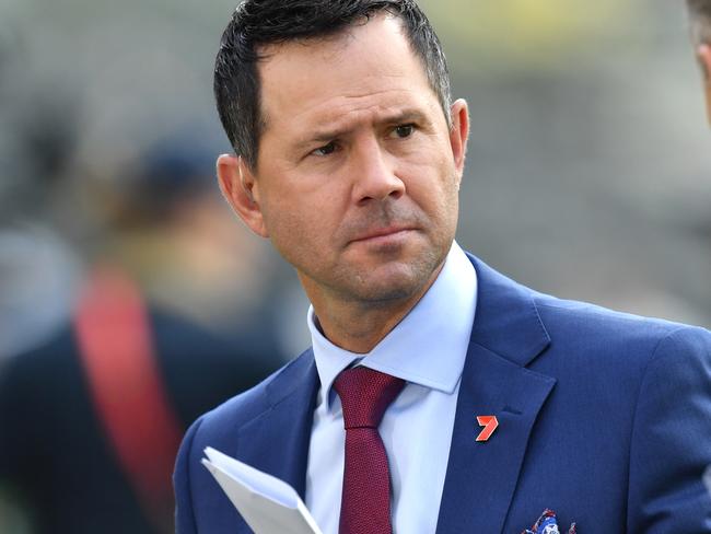 Ricky Ponting is seen during day one of the first Test Match between Australia and Pakistan at the Gabba in Brisbane, Thursday, November 21, 2019 (AAP Image/Darren England) NO ARCHIVING, EDITORIAL USE ONLY, IMAGES TO BE USED FOR NEWS REPORTING PURPOSES ONLY, NO COMMERCIAL USE WHATSOEVER, NO USE IN BOOKS WITHOUT PRIOR WRITTEN CONSENT FROM AAP