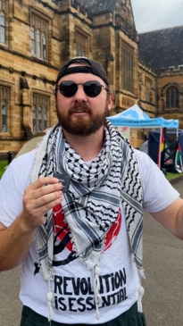 Pro Palestine protest takes over Sydney Uni