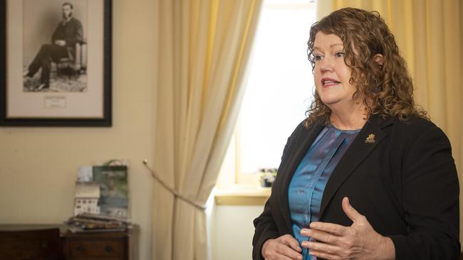 Hobart Lord Mayor Anna Reynolds at Town Hall. Picture: Chris Kidd