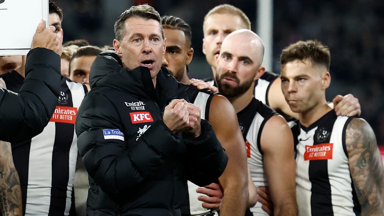 Craig McRae and Collingwood face a tough start to 2025. Picture: Michael Willson/AFL Photos via Getty Images