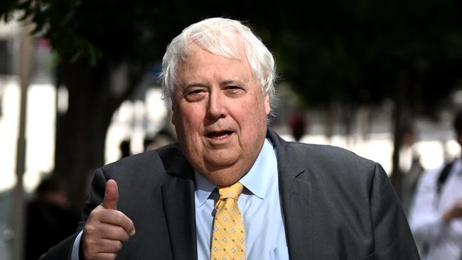 Waratah Coal owner Clive Palmer. Picture: NCA NewsWire / Dan Peled