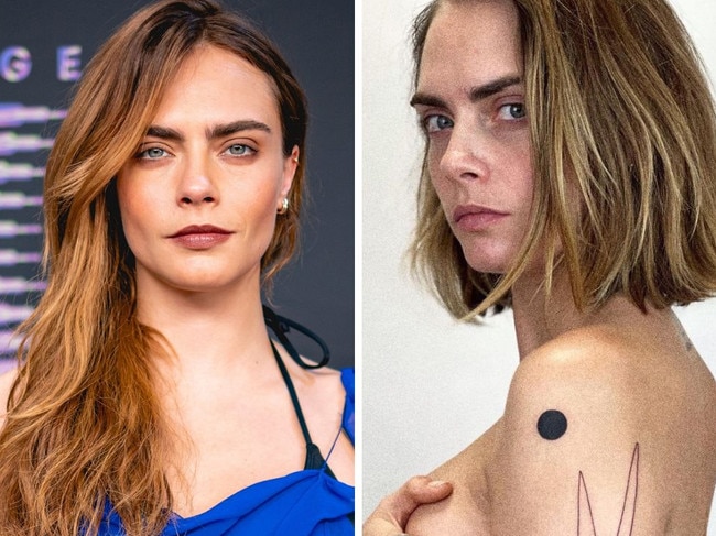 Cara Delevingne shows off new arm tattoo