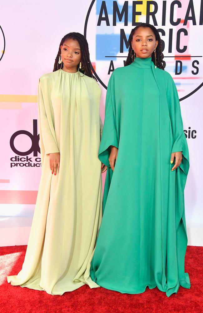 Halle (left) and Chloe Bailey of Chloe x Halle. Picture: Frazer Harrison/Getty Images/AFP