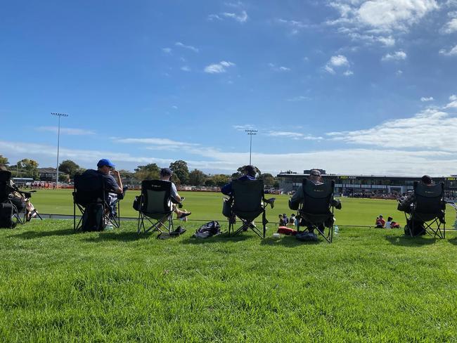 Recruiters converged on Moorabbin for the match.