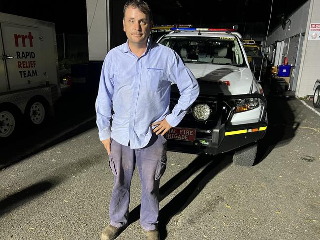 Theodore MP Mark Boothman at the Coomera Valley Rural Fire Brigade station. Picture: Keith Woods.