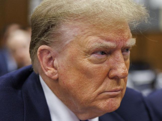 Donald Trump before Michael Cohen took the stand in his criminal trial. Picture: Sarah Yenesel/AFP