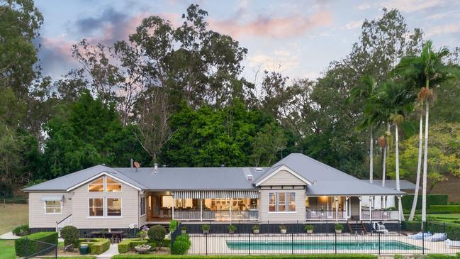 A Pullenvale property in Queensland linked to the couple.