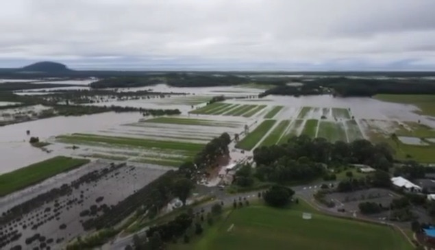 Flood-prone land near Parklakes Central, Bli Bli