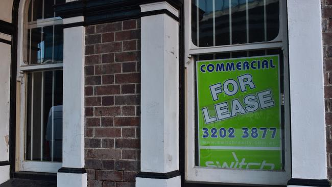 'For lease' signs remain a prominent feature of the Ipswich CBD. Picture: Jessica Baker