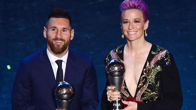 Lionel Messi and Megan Rapinoe grabbed the top gongs.