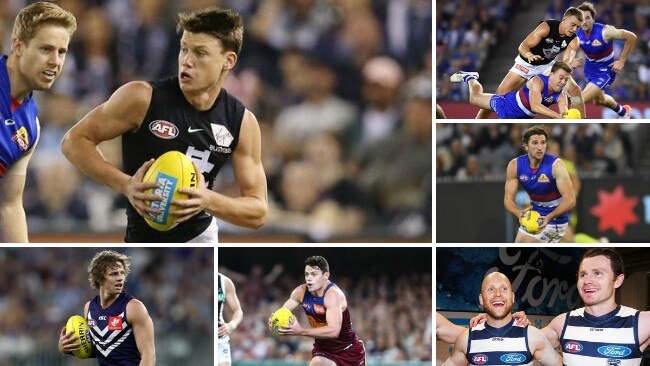 Carlton No.1 pick Sam Walsh's statistics through his first six games put him ahead of some of the best midfielders in the game.