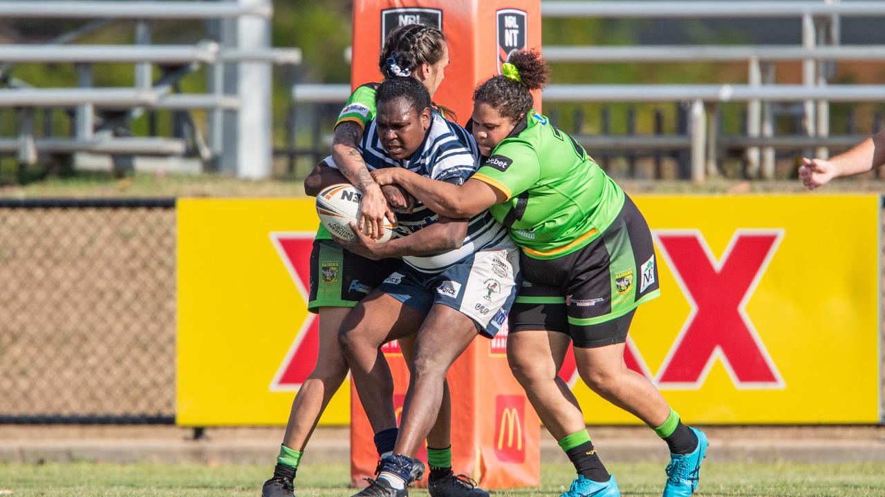 Cassiela Wapau as the Darwin Brothers take on the Palmerston Raiders in the NRL NT semi final. Picture: Pema Tamang Pakhrin