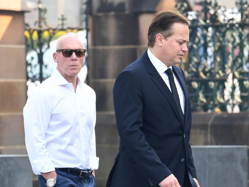 Socceroos greats Robbie Slater (left) and Mark Bosnich have fallen out. Picture: AAP Image/Paul Miller