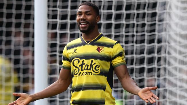 Ed Craven’s Stake.com is the shirt sponsor for English Premier League side Watford. Picture: AFP