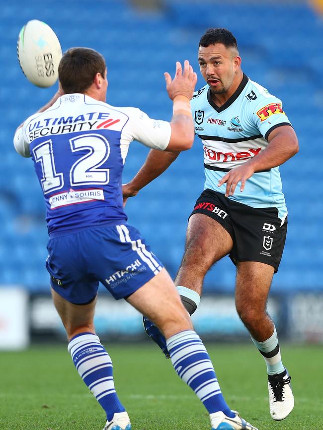 Braydon Trindall has been in good form for the Sharks. Picture: Chris Hyde/Getty Images